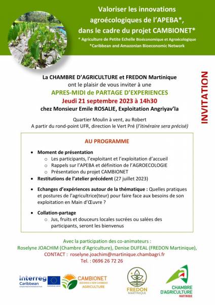 Flyer atelier Martinique 21092023